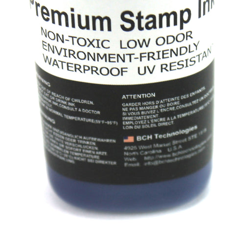 Premium Blue Water-Based Refill Ink for Self Inking Stamps Inkpad