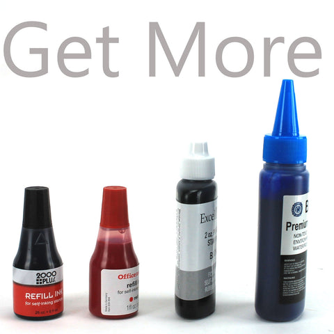 Premium Blue Water-Based Refill Ink for Self Inking Stamps Inkpad