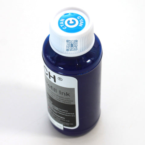 Premium Pigment Ink - 100 ml Cyan for HP  (IP100-5-AH)