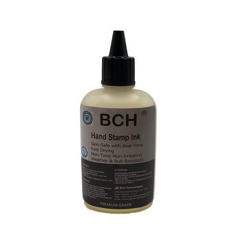 Concentrated Invisible Re-Entry UV Stamp Ink by BCH for Event Admittance - Skin-Safe with Aloe Vera Extract - 75 ml 2.5 oz Invisible