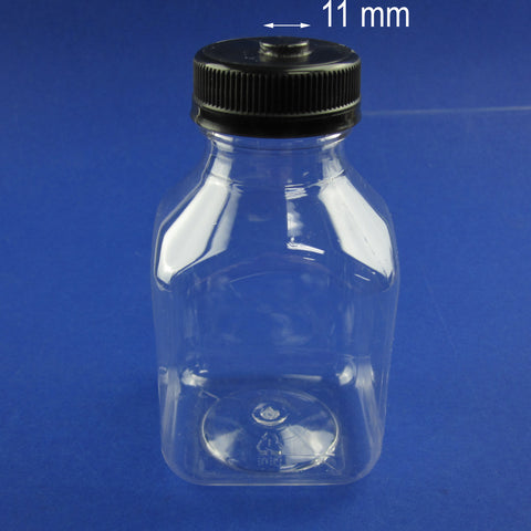 Open Top 200 ml Clear PETE Bottle for Waste Tank