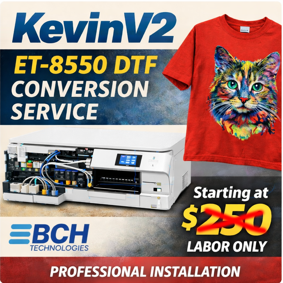 ET-8550 to DTF Conversion Service – Labor Only