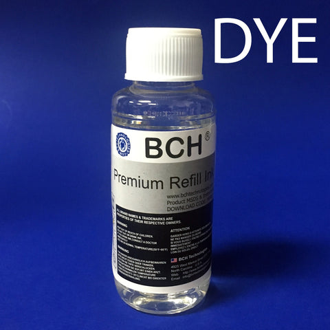 Universal Dye Ink Base Solution - Clear Transparent - Use in DYE printer ink cartridges