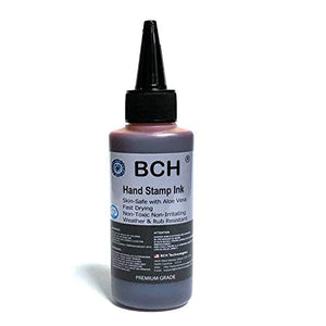 Sunflower Color Re-Entry Stamp Ink by BCH for Event Admittance - Skin-Safe with Aloe Vera Extract - 3 oz Sunflower