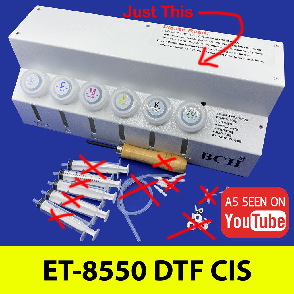 NO RETURN Fire Sale: ET-8550 DIY CIS KevinV1 Units (Black or White Case) – Discontinuing This Product
