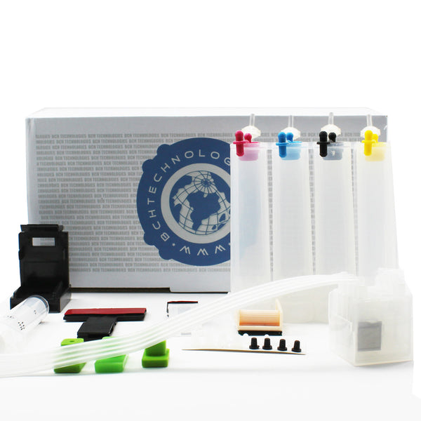 2nd Generation DIY CISS Continuous Ink Supply System Kit with Built-in One Way Ink Flow Damper - Make Your Own Automatic Ink Refill System (Empty)