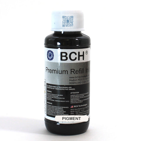 Premium Pigment Ink - 100 ml Black for HP  (IP100-4-AH)