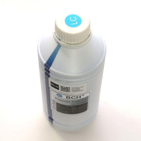 Premium 1000 ml Light Cyan Pigment Ink for Epson (IP1000LC-AE)