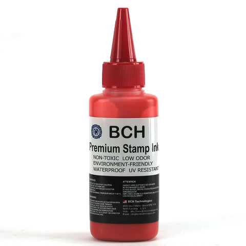 Premium Red Water-Based Refill Ink for Self Inking Stamps Inkpad