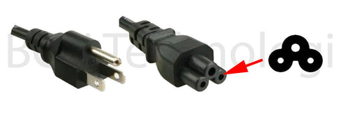 3-Prong Power Cord for Epson WorkForce WF-2850 WF-4700 WF-4800 Series, EcoTank ET-4700 Series