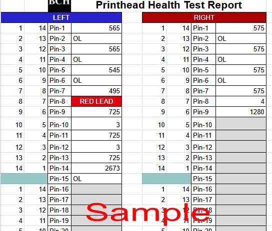 FA040xx Printhead Multimeter Test Sheet (Digital Download) EcoTank ET-2720 ET-2750 & More