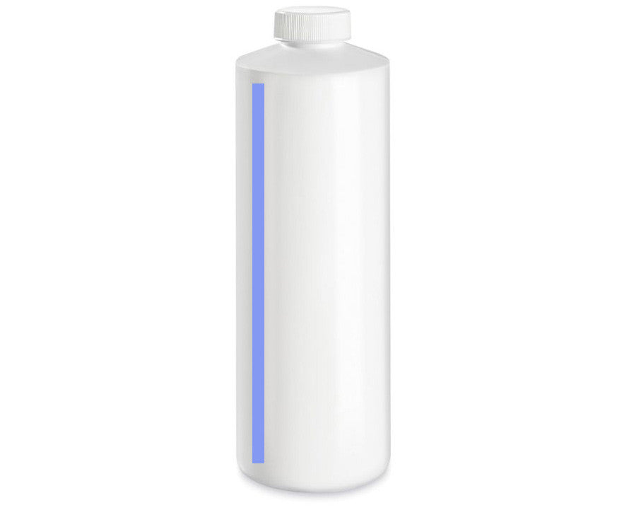 1 Liter (1,000 ml) White HDPE Bottle with Side-View Window for Inks