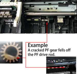 BCH Paper Feed Gear (PFG) for HP OfficeJet Pro 69xx Series - Fix 6958, 6968, 6970, 6975, 6978... "The print carriage cannot move"